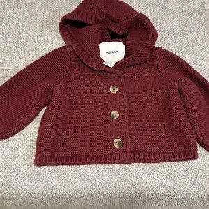 Old Navy Maroon Knit Sweater